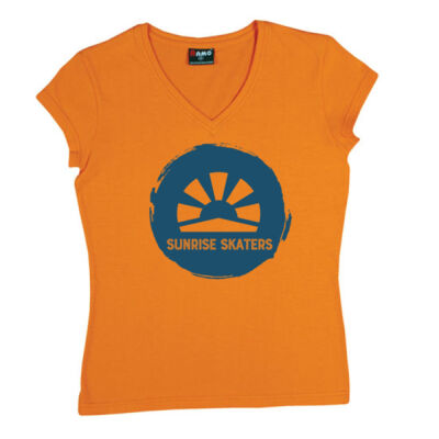 Sunrise Skaters V Neck Tee Thumbnail